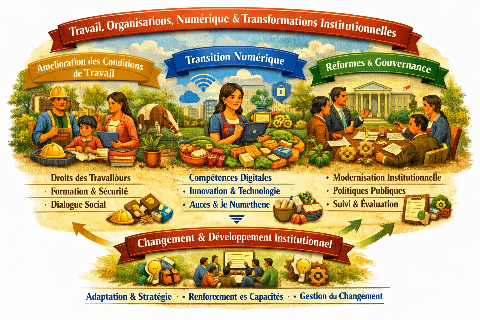 Travail, organisations, numérique et transformations institu…